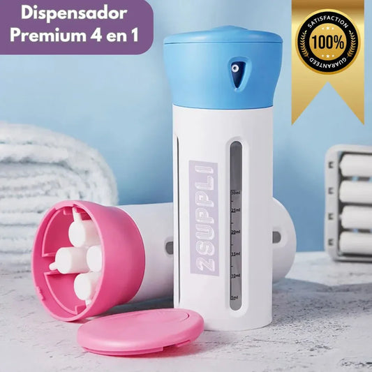🌍 Dispensador Viajero 4 en 1 a prueba de derrames 🧳✈🚗🚢