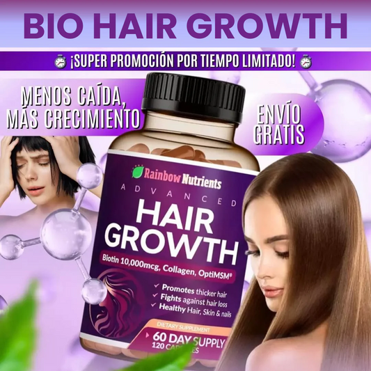 Bio Hair Growth dale a tu Cabello la belleza que necesita